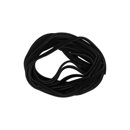 Black faux leather thonging jewellery stringing black 2m x 3mm wide