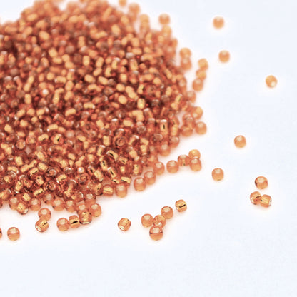 Toho Glass Seed Beads, 11/0 2.2mm,  #22C Rich Gold, Silver Lined, 7gm approx 730 beads, 07mm hole