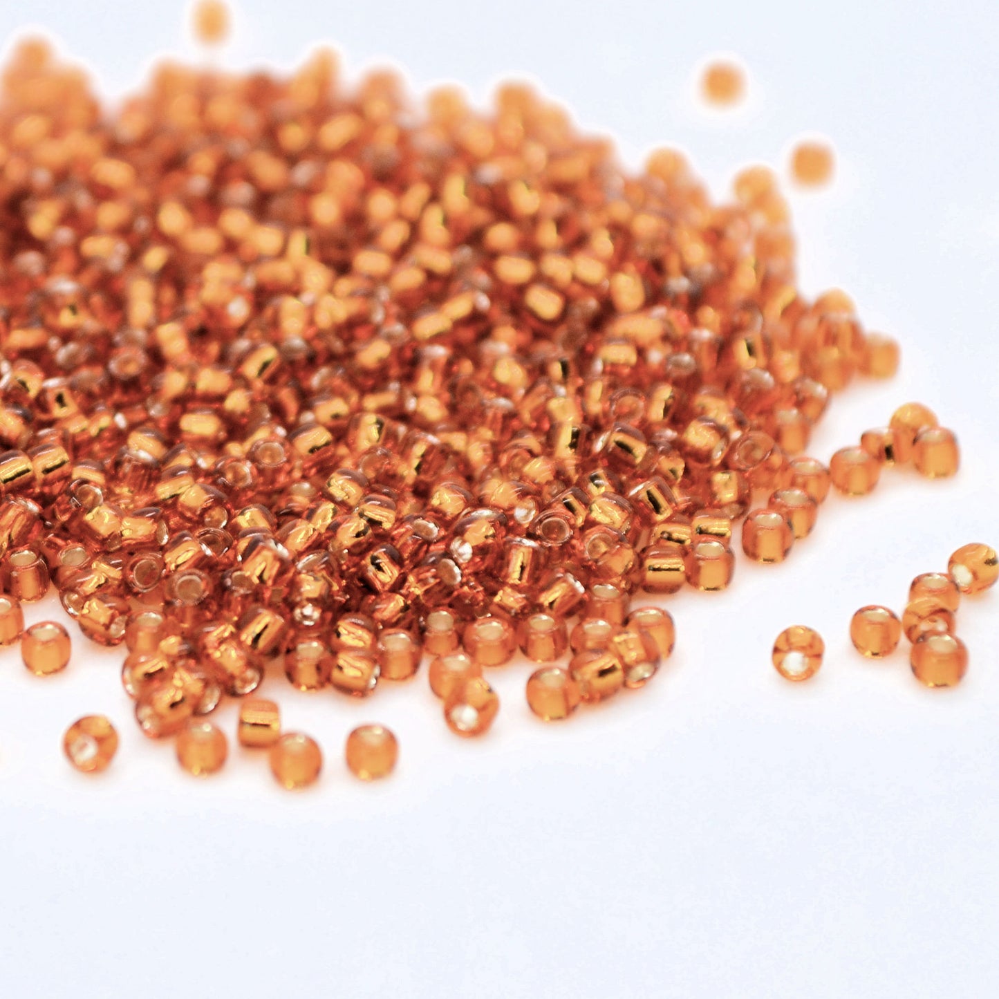 Toho Glass Seed Beads, 11/0 2.2mm,  #22C Rich Gold, Silver Lined, 7gm approx 730 beads, 07mm hole
