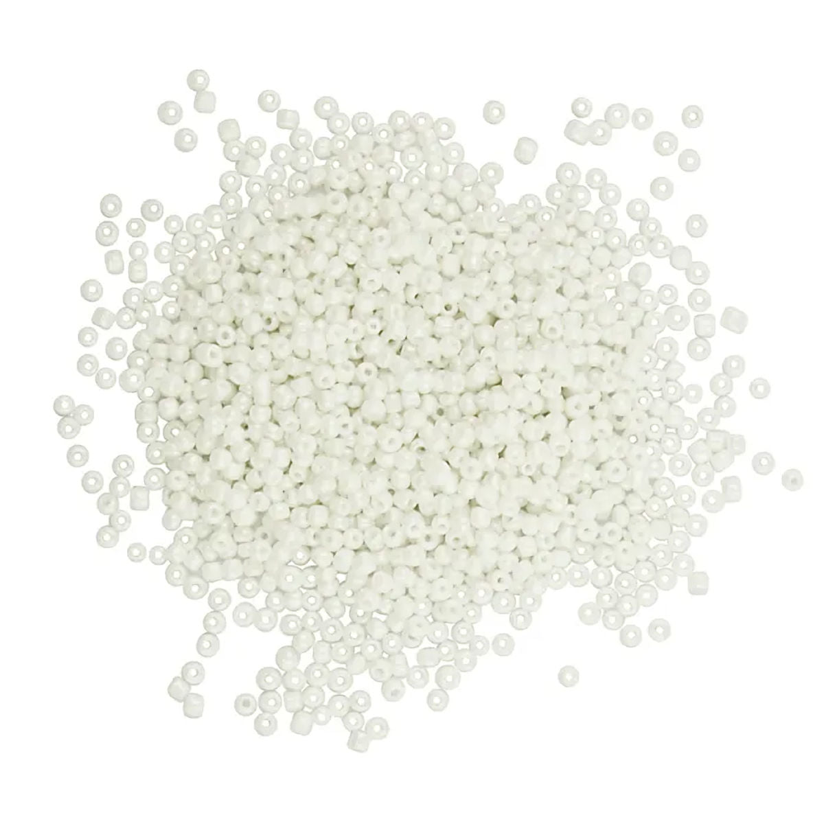 Ivory Pearl Glass Seed Beads, 12/0 1.8mm, Large Pack 60gm, Jewellery Making, Beading, Craft