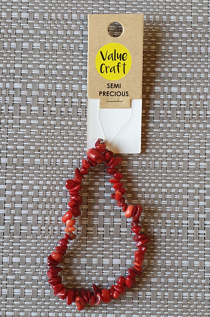 Natural Red Coral , Strung Beads, Semiprecious,  50cm Jewellery Making, Craft, Genuine
