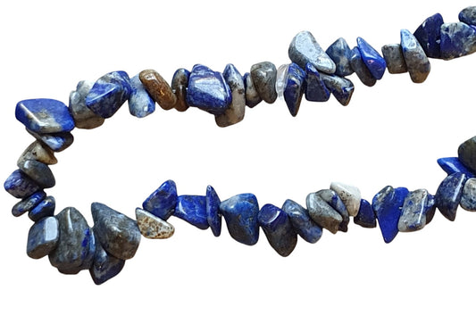 Lapis Lazuli Chips, Semi Precious Strung Beads, 20cm Jewellery Craft