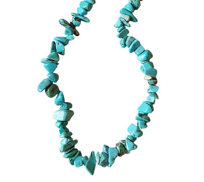 Turquoise Chips Semiprecious Beads Strung 20cm Jewellery Craft