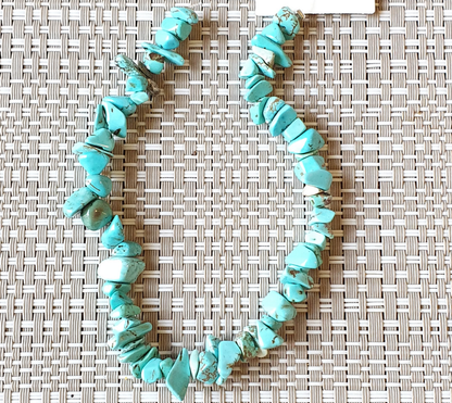 Turquoise Chips Semiprecious Beads Strung 20cm Jewellery Craft