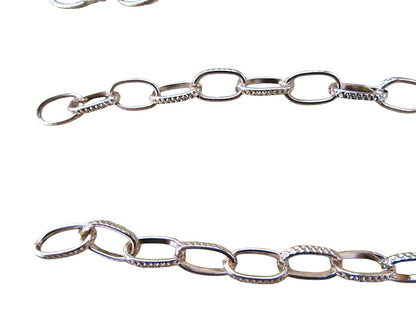 Figaro gold Tail Chain, Jewelry Cable Chain, 6mm wide x 15cm long, Unfinished, pack of 10x, Light Gold Colour, Jewellery Making