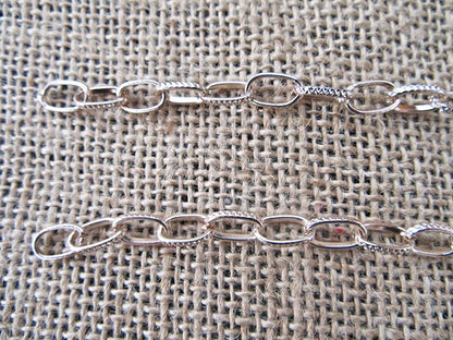 Figaro gold Tail Chain, Jewelry Cable Chain, 6mm wide x 15cm long, Unfinished, pack of 10x, Light Gold Colour, Jewellery Making