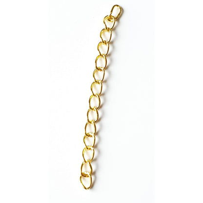 Gold Plated Tail Chain 5cm long Tail Extender Jewellery Making Pack of 20x