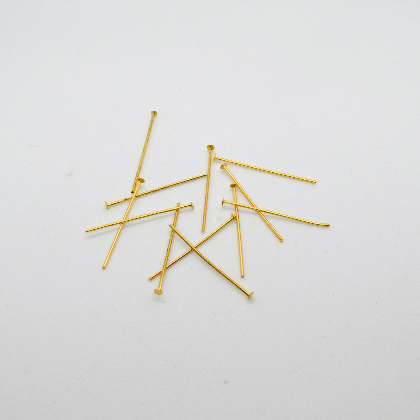 Head Pins Gold Plated Jewellery findings 24mm or 30mm long, pack of 200x