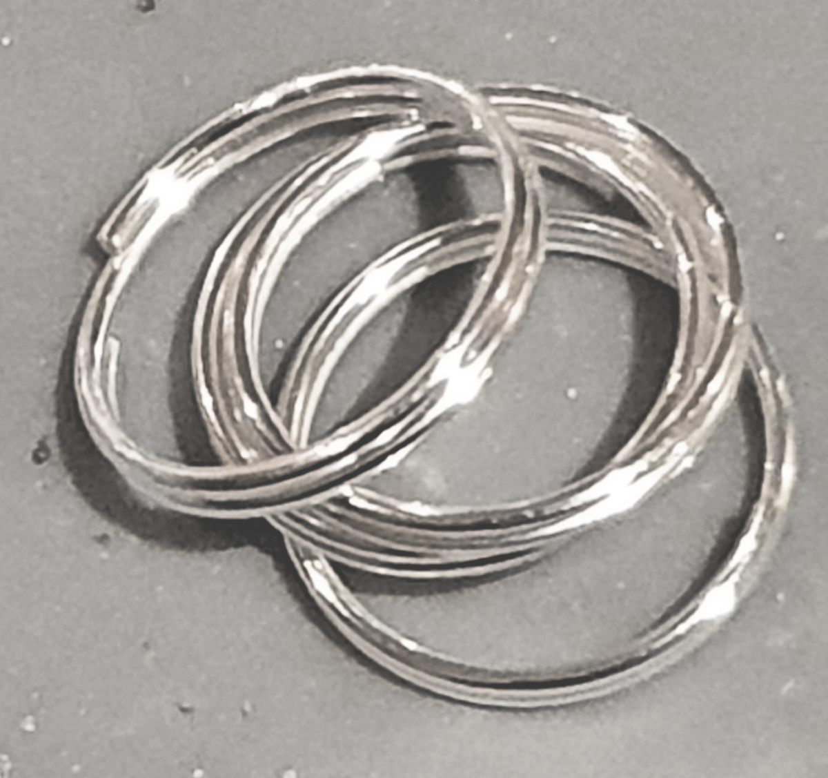 Split Rings, Silver Plated, 12mm, Jewellery Findings, pack of approx 100x