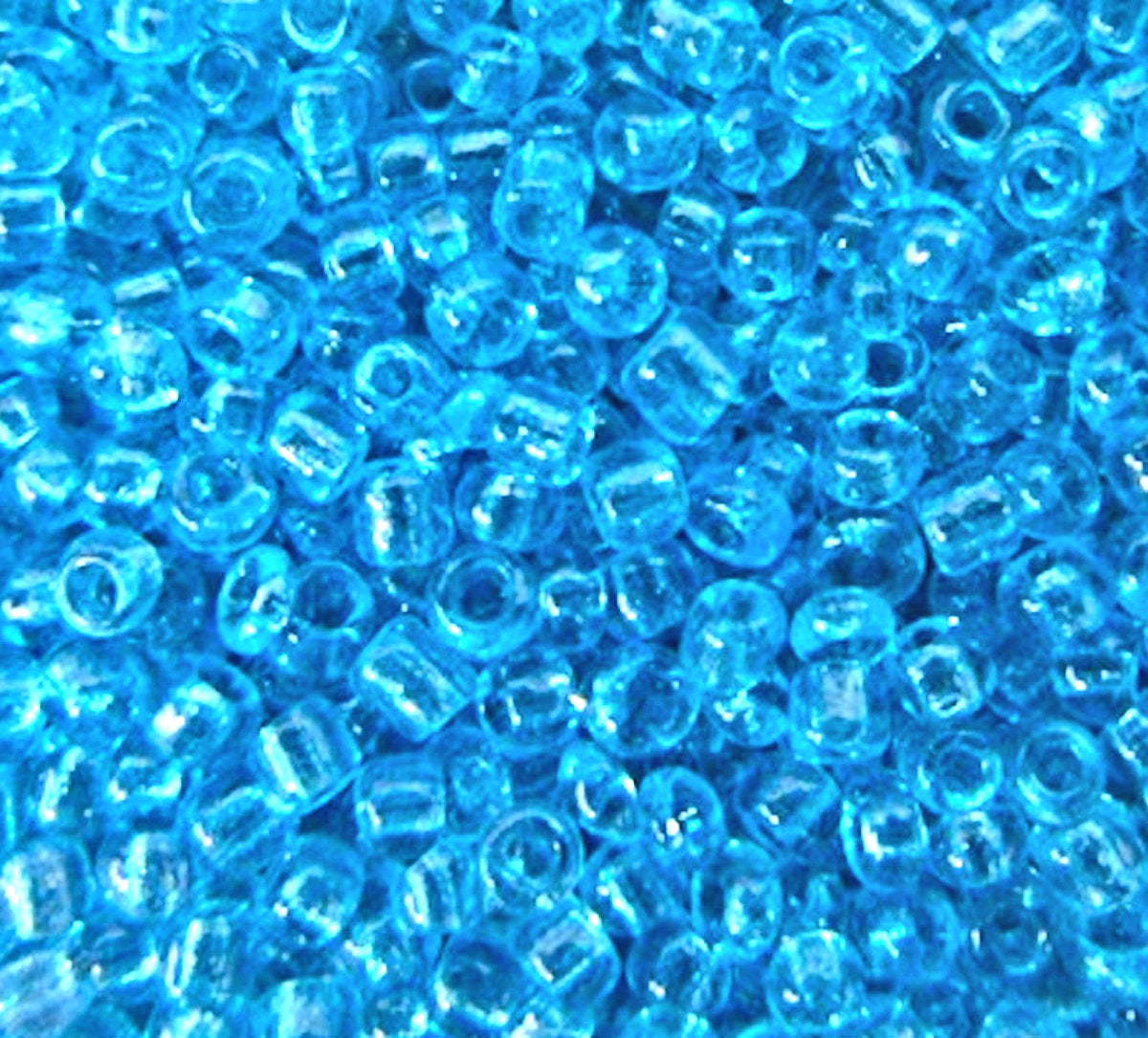 Blue Glass Seed Beads, 3mm, 1.5mm hole, 20gm, jewellery making, beading
