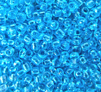 Blue Glass Seed Beads, 3mm, 1.5mm hole, 20gm, jewellery making, beading