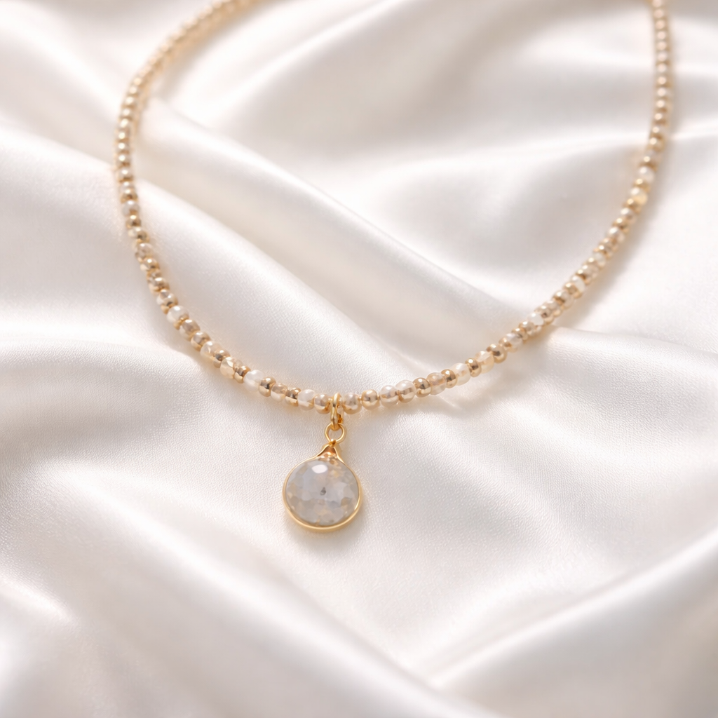 Natural Cultured Freshwater Pearl Beaded Necklace