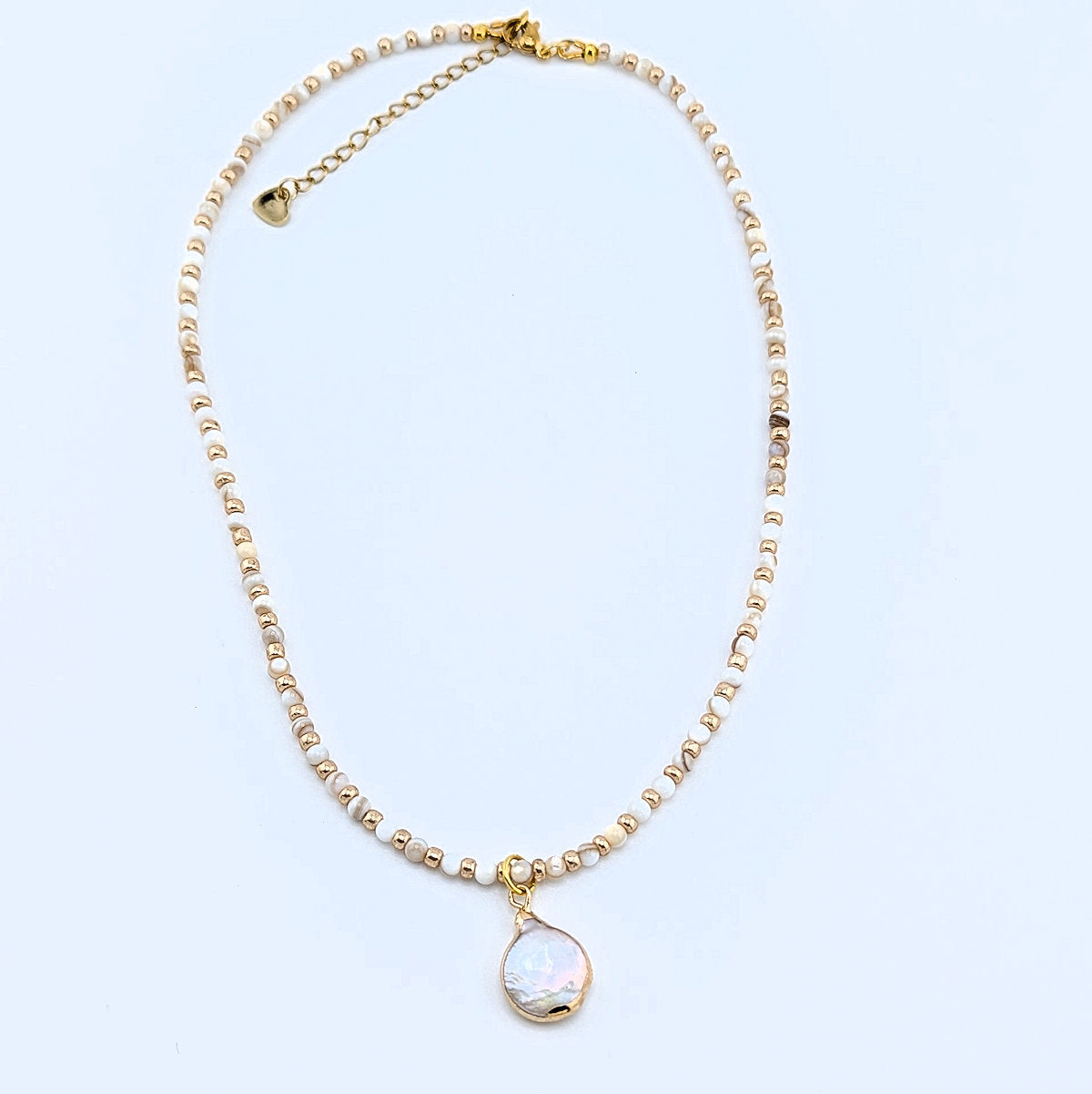 Natural Cultured Freshwater Pearl Beaded Necklace
