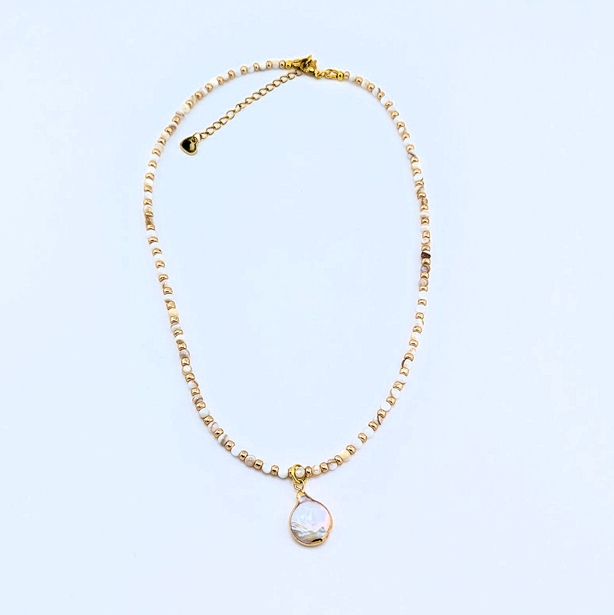 Natural Cultured Freshwater Pearl Beaded Necklace