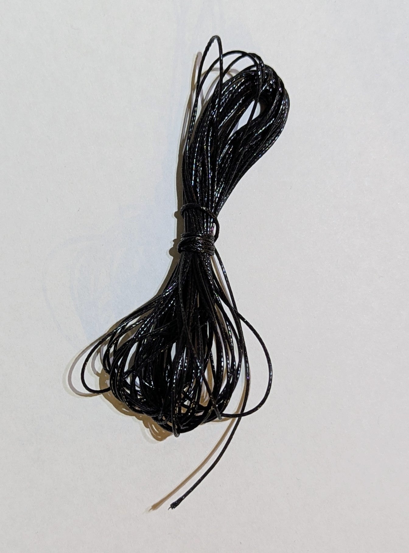 Nylon Beading Cord Black jewellery stringing cord 1mm 5m long
