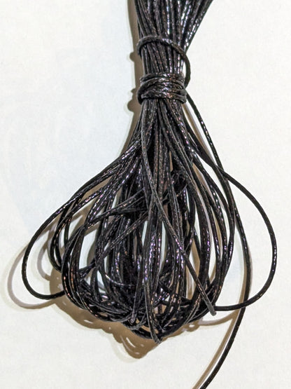 Nylon Beading Cord Black jewellery stringing cord 1mm 5m long