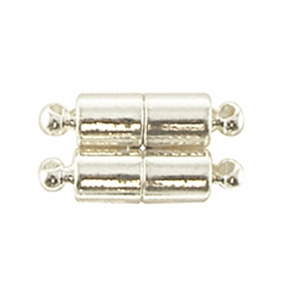Magnetic Clasps, Silver colour, 18mm long, Jewellery Making Findings,  pack of 2x ,