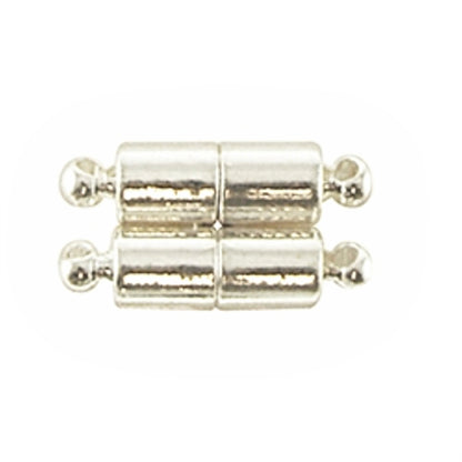 Magnetic Clasps, Silver colour, 18mm long, Jewellery Making Findings,  pack of 2x ,