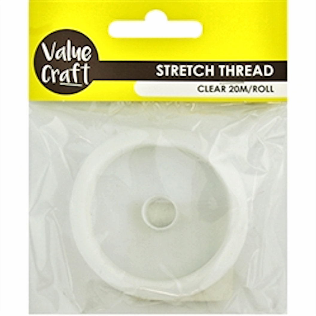 Stretch Thread, Easy Knot Clear 20m  0.5mm thick, Jewellery Making, Craft threading, bracelets